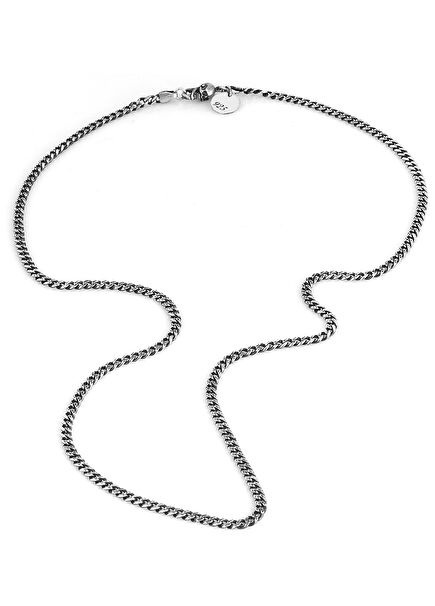 Skull Lock Men's Silver Necklace